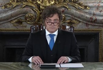 Hermetismo, cadena y rating r�cord: as� se vivi� el discurso de Milei por Malvinas