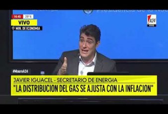 Iguacel ratific� el pago extra del gas: "El que pag� $3000 hubiese pagado $6000 o $9000"